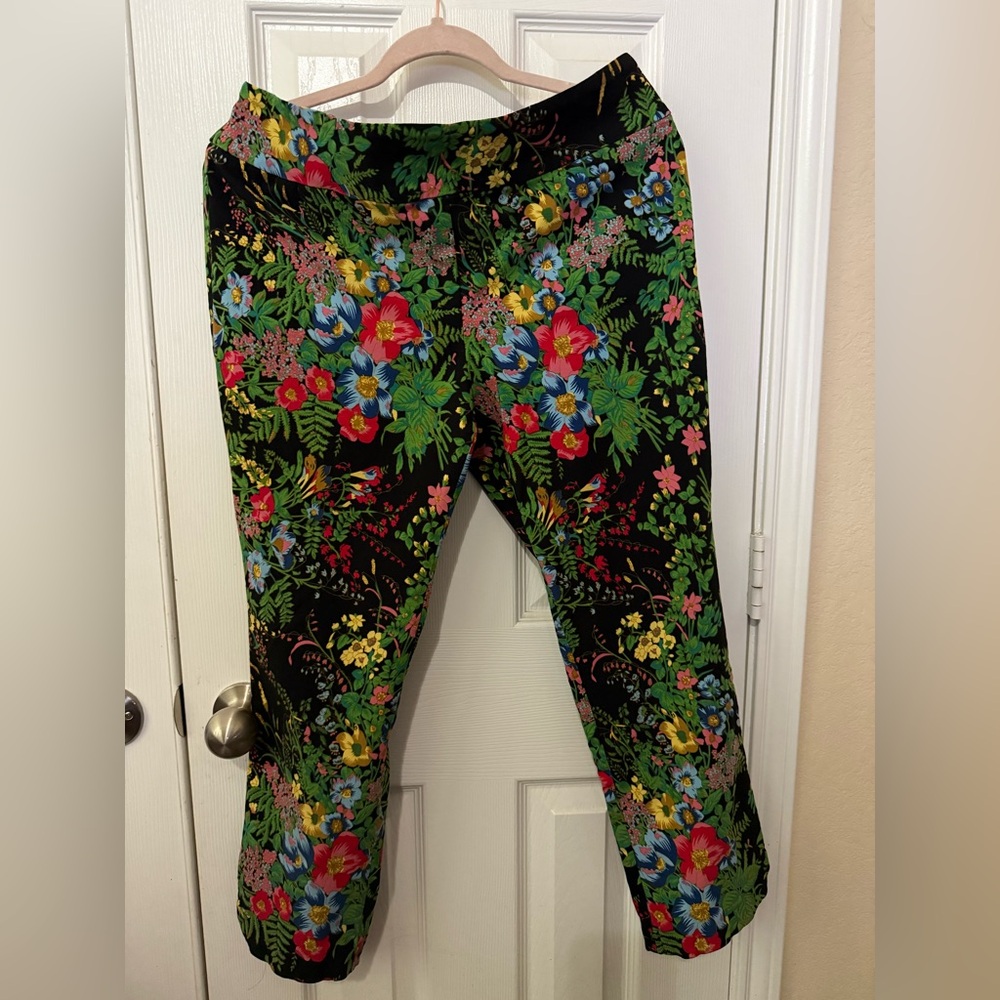 Soft Surroundings stretch floral dress pants XLP